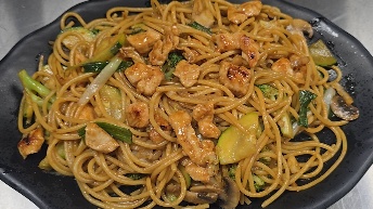 Chicken Teppanyaki Lo Mein — 100 Boil Pot & Grill