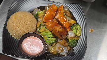 Grilled Salmon Hibachi — 100 Boil Pot & Grill